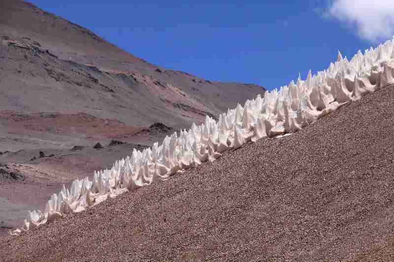 Büßerschnee am Agua Negra Pass